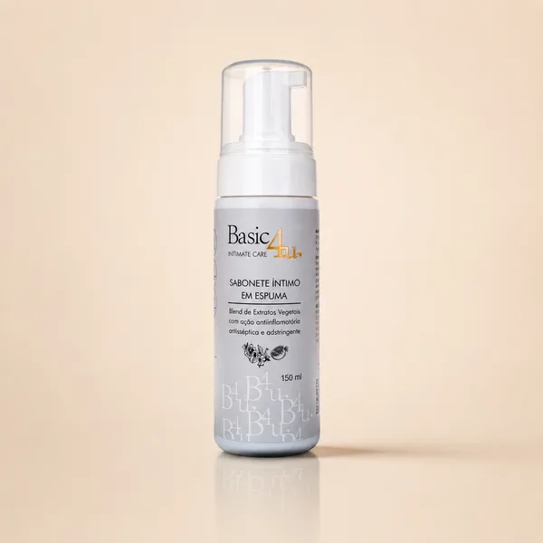 SABONETE ÍNTIMO EM ESPUMA BASIC4U 150 ml