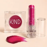 KIT CARTELA INVERNO - BALM LABIAL E BLUSH CREMOSO 3 EM 1 KIND