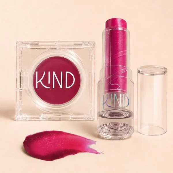 KIT CARTELA INVERNO - BALM LABIAL E BLUSH CREMOSO 3 EM 1 KIND