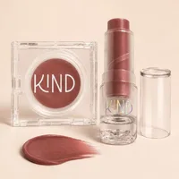 KIT CARTELA OUTONO - BALM LABIAL E BLUSH CREMOSO 3 EM 1 KIND