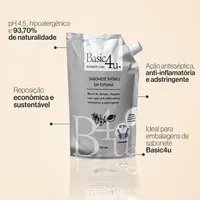 REFIL SABONETE ÍNTIMO EM ESPUMA BASIC4U - 150 ml